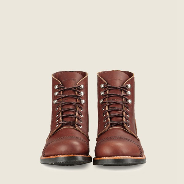 Heritage Støvler Dame - Red Wing Iron Ranger - Short Harness Læder - Brune - BRLOES-035